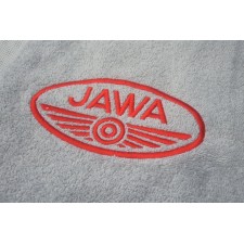 OSUŠKA STŘÍBRNÁ S VYŠITÝM LOGEM JAWA